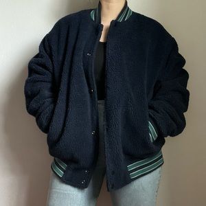 Urban Outfitters Sherpa Varsity Jacket